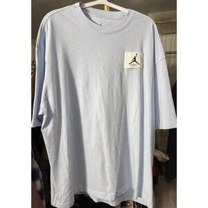 Nike Air Jordan Flight Essentials Oversized Fit Light Blue T Shirt Men's Size M